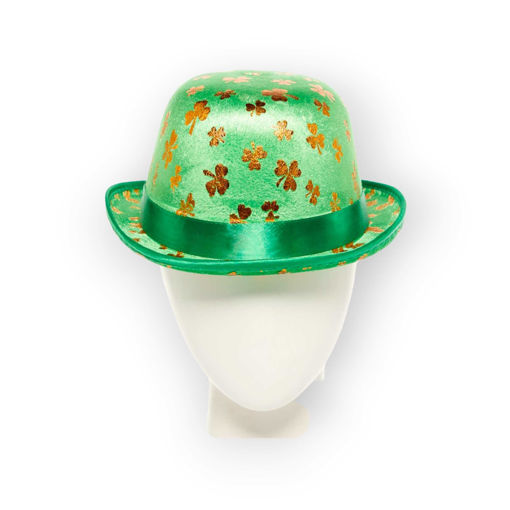 Picture of ST PATRICKS DAY SHAMROCK BOWLER HAT